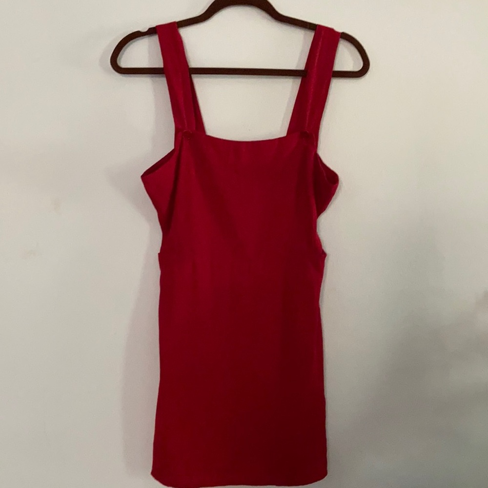 Little Red Reformation Dress with Cutouts